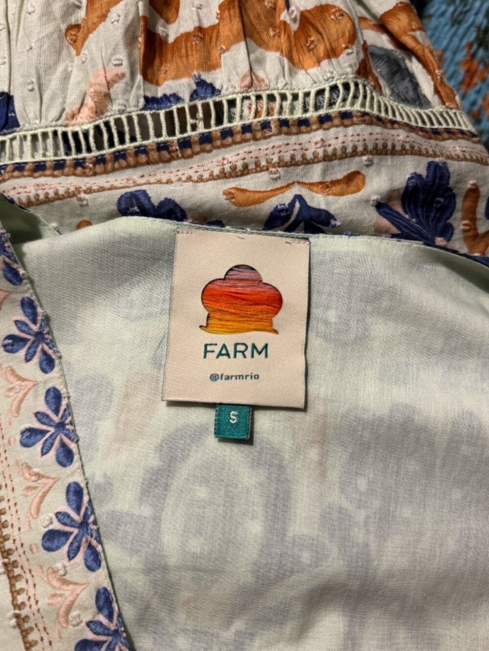 FARM Rio Ocean Tapestry Maxi Dress S - Picture 7 of 7